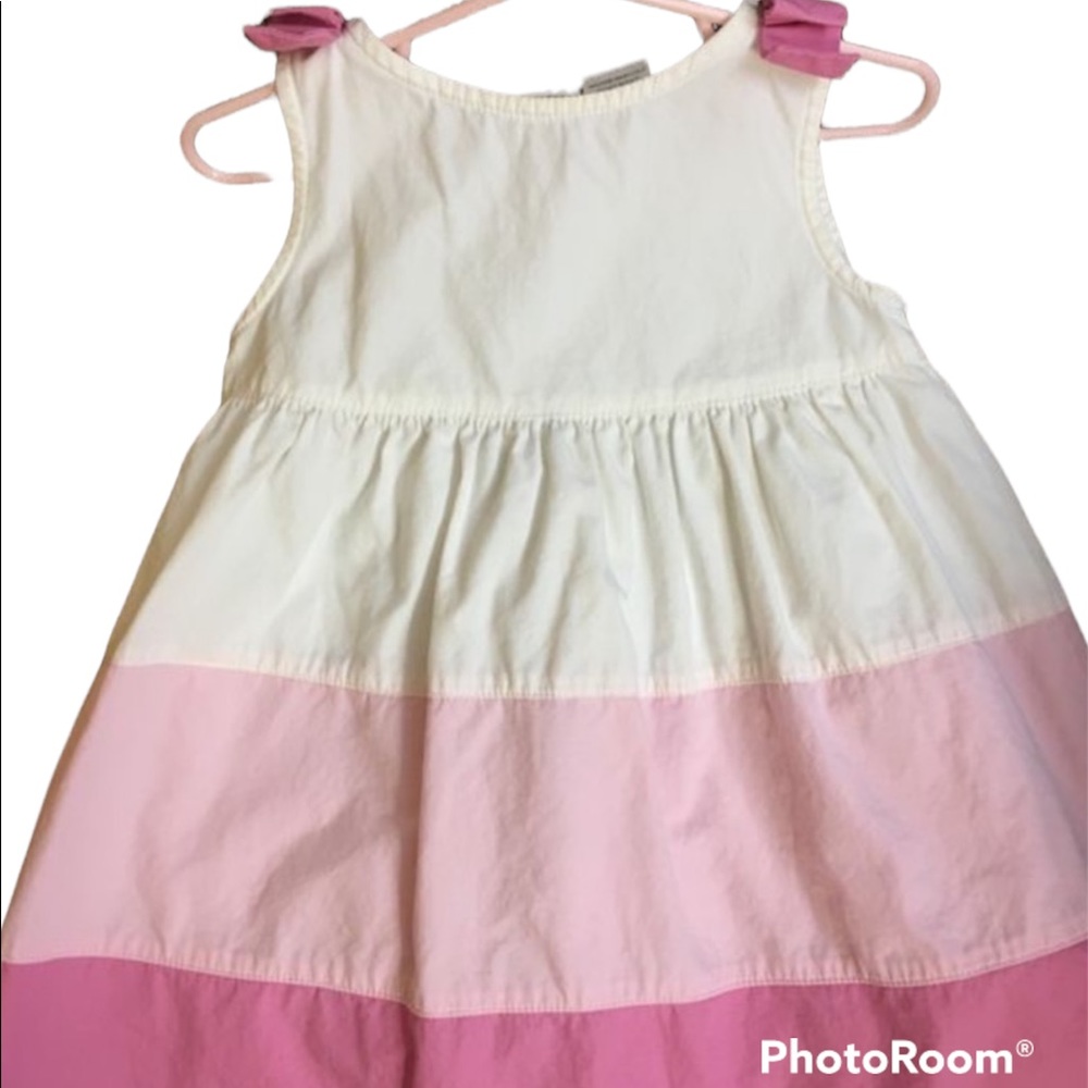 Gymboree Little Girls Pink TriColor Spring Dress